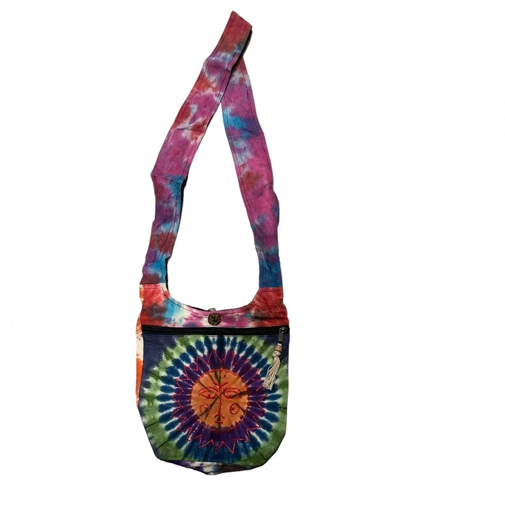 NWT. Crossbody Tye-Dye Handbag. 03 BL/BL - Picture 1 of 2